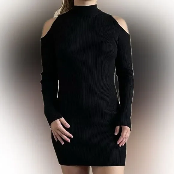 *🆕*Black off the shoulder bodycon dress - Picture 1 of 7